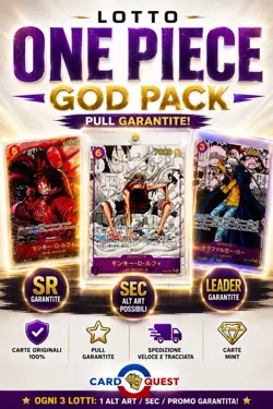 ONE PIECE GOD PACK 💎 Pull Garantiti Carte Originali Rare SR SEC Alt Art - Image 1
