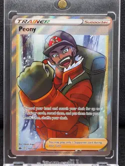 Peony - 197/198 - Pokemon Chilling Reign Sword & Shield Full Art Rare Card NM - Image 1