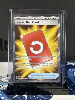 Pokemon 2026 Special Red Card 113/086 Me04: Chaos Rising Holo Full Art Trainer - Image 1