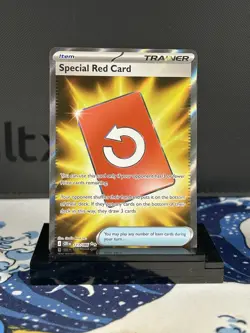 Pokemon 2026 Special Red Card 113/086 Me04: Chaos Rising Holo Full Art Trainer - Image 2