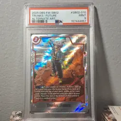 Bandai Dragon Ball Super Card Game Trunks: Future SB02-010 Alt Art Foil PSA 9 - Image 3