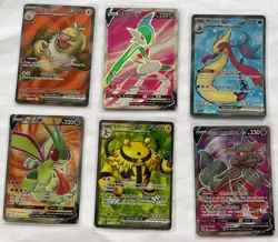Pokemon TCG Full Art EX/V Card Lot - 6 Cards-Near Mint- English - Image 1