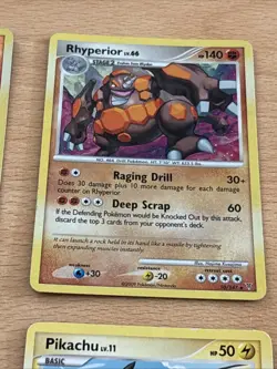 4 Supreme Victors Pokemon Card Holo Rev Pikachu Rhyhorn Mime Jr - Image 4