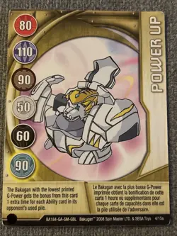 Bakugan Battle Brawlers Power Up 🏅 Gold Gate Card 4/15a Haos Tigrerra - Image 3