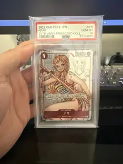 PSA 10 ONE PIECE Card Nami OP01-016 Promo Parallel 25th Anniversary Japanese - Image 1