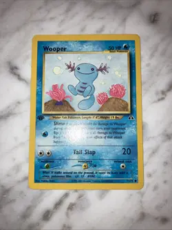 First Edition Wooper 71/75 Neo Discovery Lightly Played Pokemon Card - Image 1