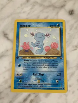 First Edition Wooper 71/75 Neo Discovery Lightly Played Pokemon Card - Image 2