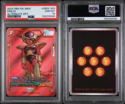 PSA 10 Frieza Alt Art Foil RED MANGA Card SB02-053 Dragon Ball Super Card Game - Image 2