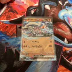Pokemon TCG Reshiram EX Holo Card 30/159 Journey Together Stamped Promo - Image 1