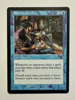 MTG Rhystic Study - Prophecy - LP - Magic The Gathering - Image 1