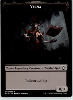 Vecna Token - Adventures in the Forgotten Realms - 8 - NM Magic: The Gathering - Image 1