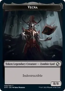 Vecna Token - Adventures in the Forgotten Realms - 8 - NM Magic: The Gathering - Image 3