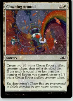 Clowning Around (Galaxy Foil) - Unfinity - 292 - Foil NM Magic: The Gathering - Image 1