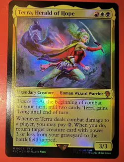 MTG, MAGIC: TERRA, HERALD OF HOPE ,FIC, MYTHIC , 0004 - NM - FOIL FINISH - Image 1