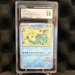 Pokemon Feraligatr 213 CGC 10 Promo Illustration Contest 2024 Winner - Image 2