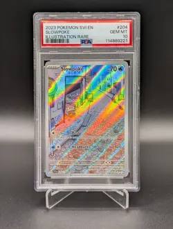 2023 POKEMON SVI EN-SCARLET & VIOLET ILLUSTRATION RARE #204 SLOWPOKE PSA 10 - Image 1