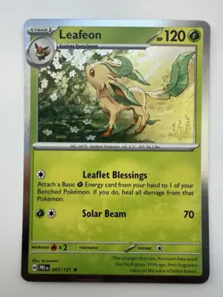 Leafeon 005/131 Holo Rare Prismatic Evolutions Pokemon Holo Near Mint - Image 1