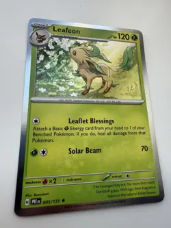Leafeon 005/131 Holo Rare Prismatic Evolutions Pokemon Holo Near Mint - Image 2