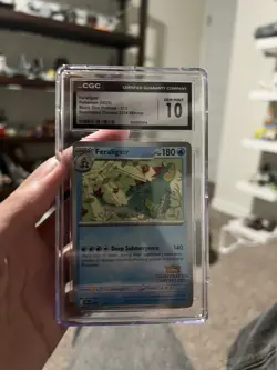 Feraligatr 2025 Pokemon CGC 10 Illustration Contest 2024 Winner Black Star 213 - Image 1