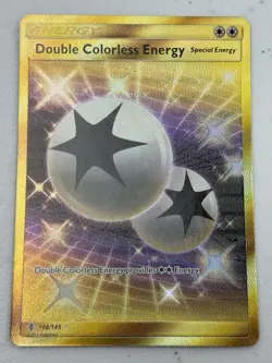 Pokemon TCG Double Colorless Energy Guardians Rising 166/145 Holo Secret Rare NM - Image 1