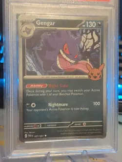 ✨🖤 Gengar Trick Or Trade Certified Psa Mint 9 English Graded Pokemon 057/091 📈 - Image 2