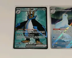 Pokemon Phantasmal Flames Empoleon & Sharpedo/Dewgong Illustration Rares Lot - Image 5
