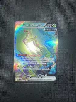 Pokemon TCG Iron Leaves EX Scarlet & Violet Temporal Forces - Image 1