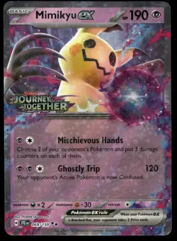 Mimikyu ex (Journey Together Stamped) 069/159 Holo Pokemon NM - Image 1