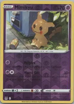 Mimikyu 080/196 Rare Lost Origin Pokemon Reverse Holo Near Mint - Image 1