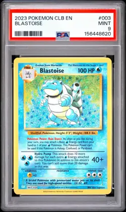2023 Pokemon Classic CLB EN 003 Blastoise - PSA 9 - Image 1