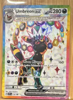 Pokemon TCG Umbreon ex SVP176 280 HP Scarlet & Violet Promo Holo English - Image 1