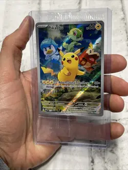 Pokemon Pikachu SVP 027 Black Star Promo Full Art Holo Nintendo Pokemon Sealed - Image 1