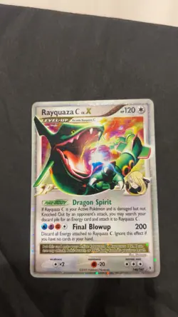 Pokemon TCG Rayquaza C LV.X Holo Card 146/147 Supreme Victors 2009 LP Condition - Image 1