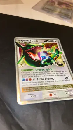 Pokemon TCG Rayquaza C LV.X Holo Card 146/147 Supreme Victors 2009 LP Condition - Image 2