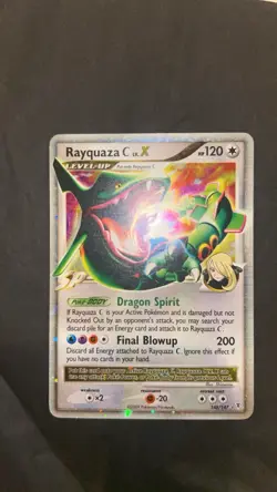 Pokemon TCG Rayquaza C LV.X Holo Card 146/147 Supreme Victors 2009 LP Condition - Image 3