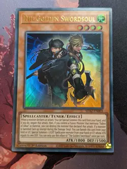 The Golden Swordsoul SDAZ-EN003 Yu-Gi-Oh! Ultra Rare 1st Edition - Image 1
