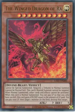 Yugioh LED7-EN000 - The Winged Dragon of Ra (alternate artwork) - Ultra Rare - Image 1