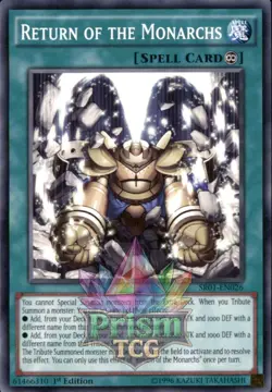 1st Ed Return of the Monarchs SR01-EN026 Yugioh - Image 1