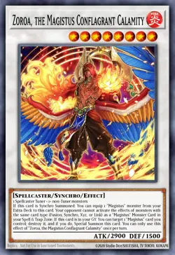 Yugioh BLGG-EN093 - Zoroa, the Magistus Conflagrant Calamity - Ultra Rare - Image 1