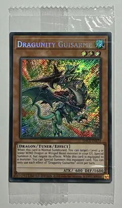 Dragunity Guisarme HAC1-EN172 •SEALED• Promo Secret Rare Hidden Arsenal YuGiOh - Image 1