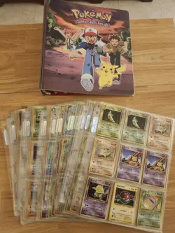 Lot of 300+ Vintage Japanese Pokemon Pocket Monster Cards with Binder - Image 1