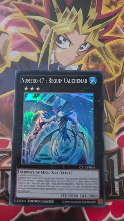 Carte Yu-Gi-Oh! Numero 47 : Requin Cauchemar CT11-FR004 Super Rare Francais - Image 1