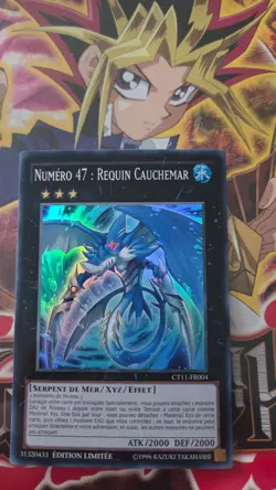 Carte Yu-Gi-Oh! Numero 47 : Requin Cauchemar CT11-FR004 Super Rare Francais - Image 3