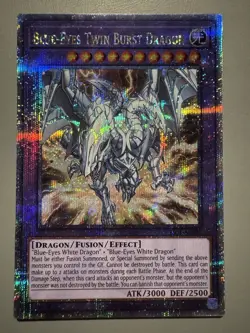 YUGIOH BLUE-EYES TWIN BURST DRAGON ASIA ENGLISH ES01-AE020 25TH FOIL QCSR - Image 1