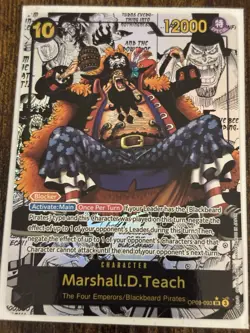 Bandai One Piece TCG English Marshall.D.Teach OP09-093 MANGA - Image 1