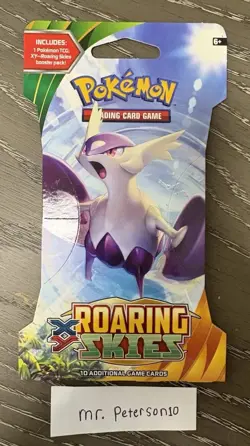 Pokemon TCG XY Roaring Skies Sealed Sleeved Booster Pack - 10 Cards - Image 1