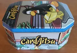 Club Penguin Card-Jitsu Trading Card Tin w/ All Cards Shown In Pics - Image 3