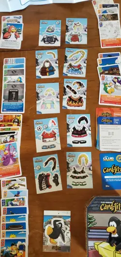 Club Penguin Card-Jitsu Trading Card Tin w/ All Cards Shown In Pics - Image 5