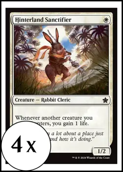 MTG - 4 x Hinterland Sanctifier - Foundations - Playset 4x x4 - Image 1