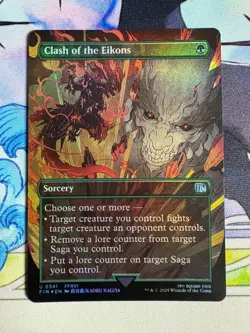2025 MTG Final Fantasy Clash Of The Eikons Borderless Foil #341 - Image 1